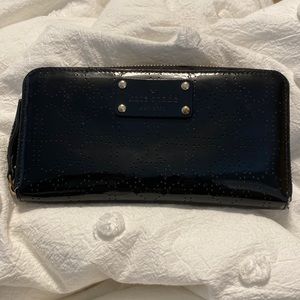 Black Kate Spade Patent Leather Wallet